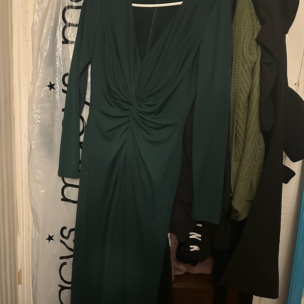 Ralph Lauren Deep Green Long Sleeve Dress